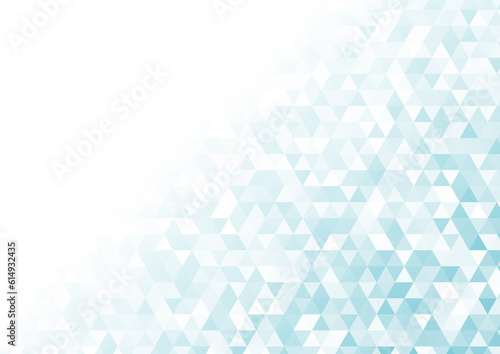 三角形の幾何学パターン背景 ブルーグラデーション