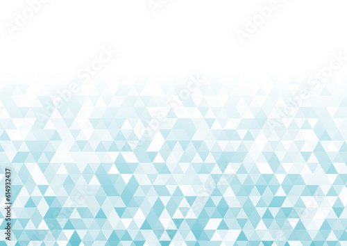 三角形の幾何学パターン背景 ブルーグラデーション