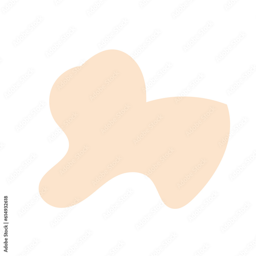 Cream Beige Abstract Shape Blob Cream Beige Abstract Shape Blob