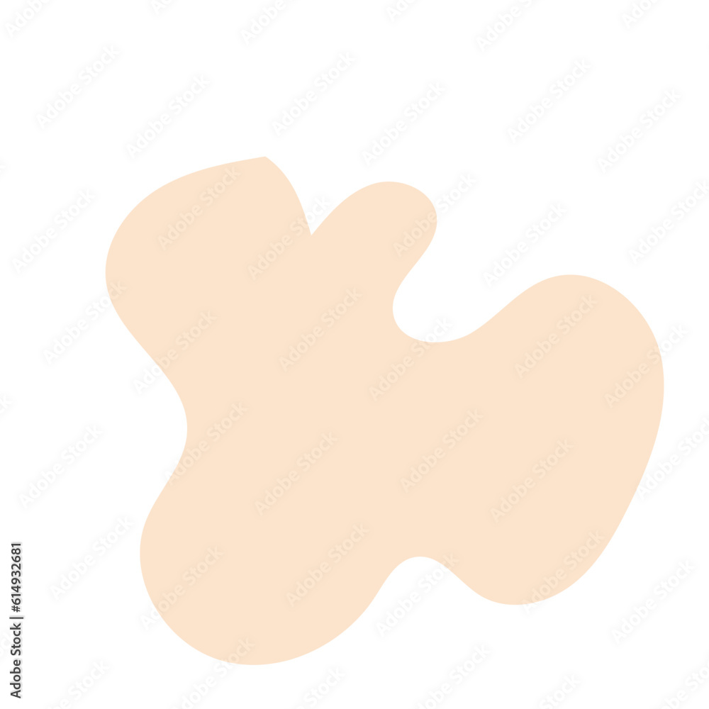 Cream Beige Abstract Shape Blob Cream Beige Abstract Shape Blob
