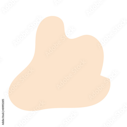 Cream Beige Abstract Shape Blob 