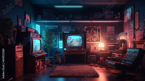 Retro Gaming Room