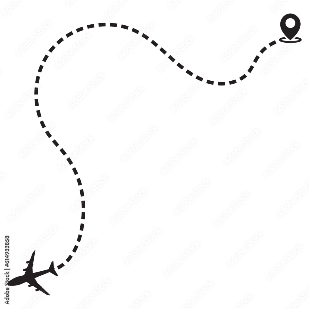 Naklejka premium Arrow plane