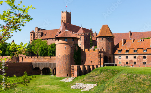 Image of medieval Malbork Castle in the Poland.