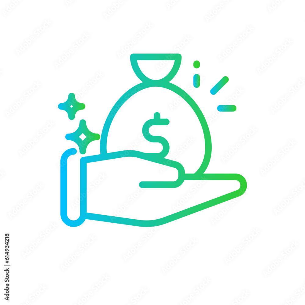 Chat box e-commerce icon with green and blue gradient outline style. cloud, circle, online, app, dialogue, communicate, network. Vector Illustration Chat box e-commerce icon with green and blue gradient outline style. cloud, circle, online, app, dialogue, communicate, network. Vector Illustration