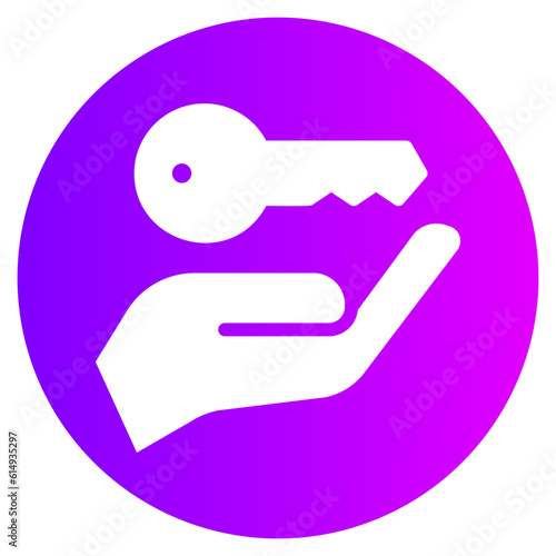 key gradient icon