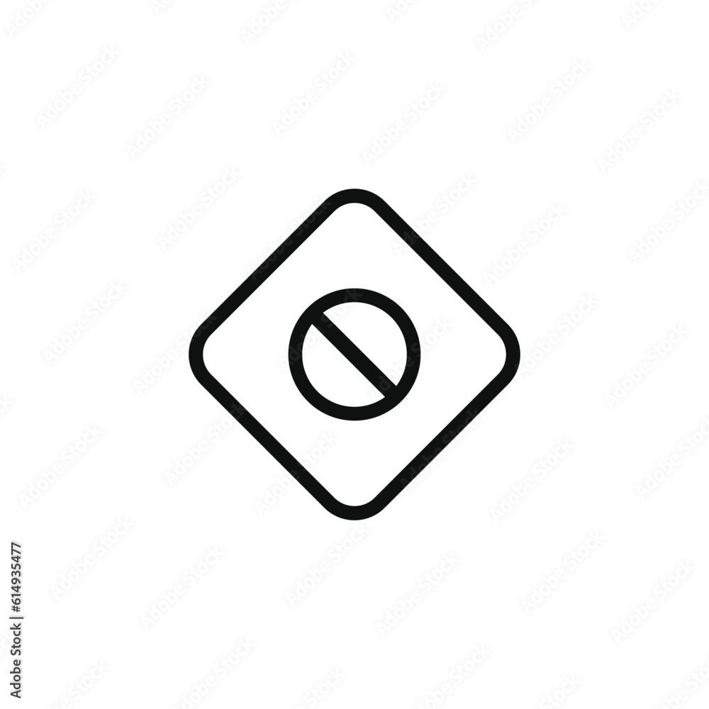 Do not enter caution warning symbol design vector Do not enter caution warning symbol design vector