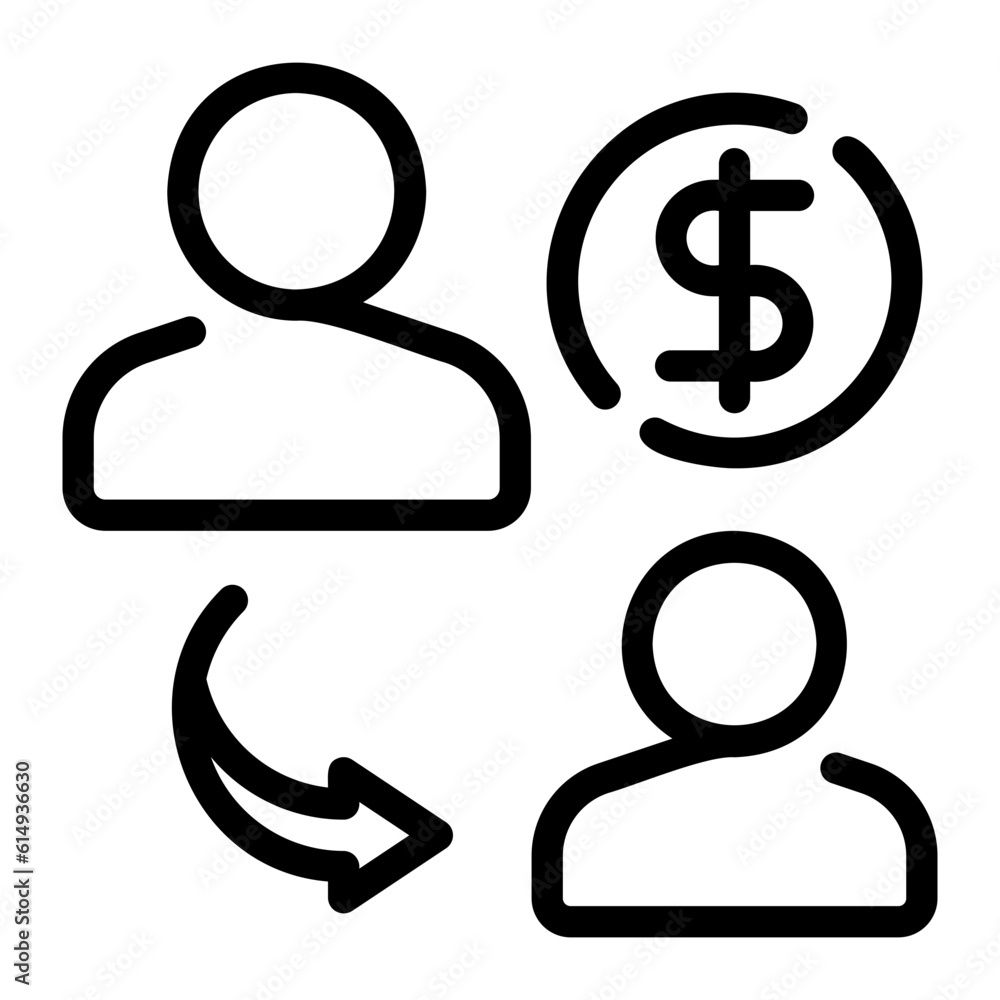 inheritance line icon inheritance line icon