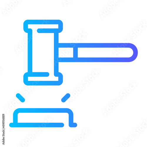 judgement gradient icon