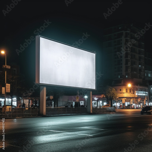 street billboard mockup to display your product or photo