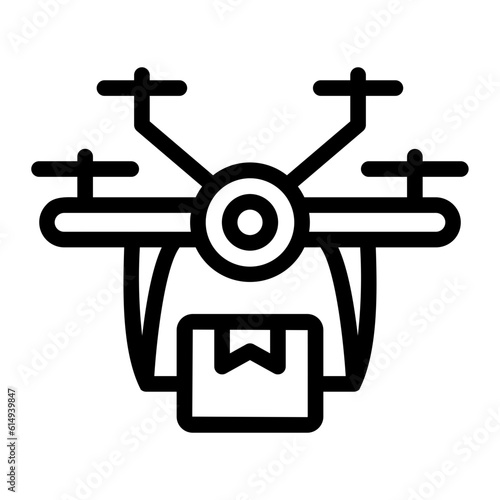 drone delivery Line Icon
