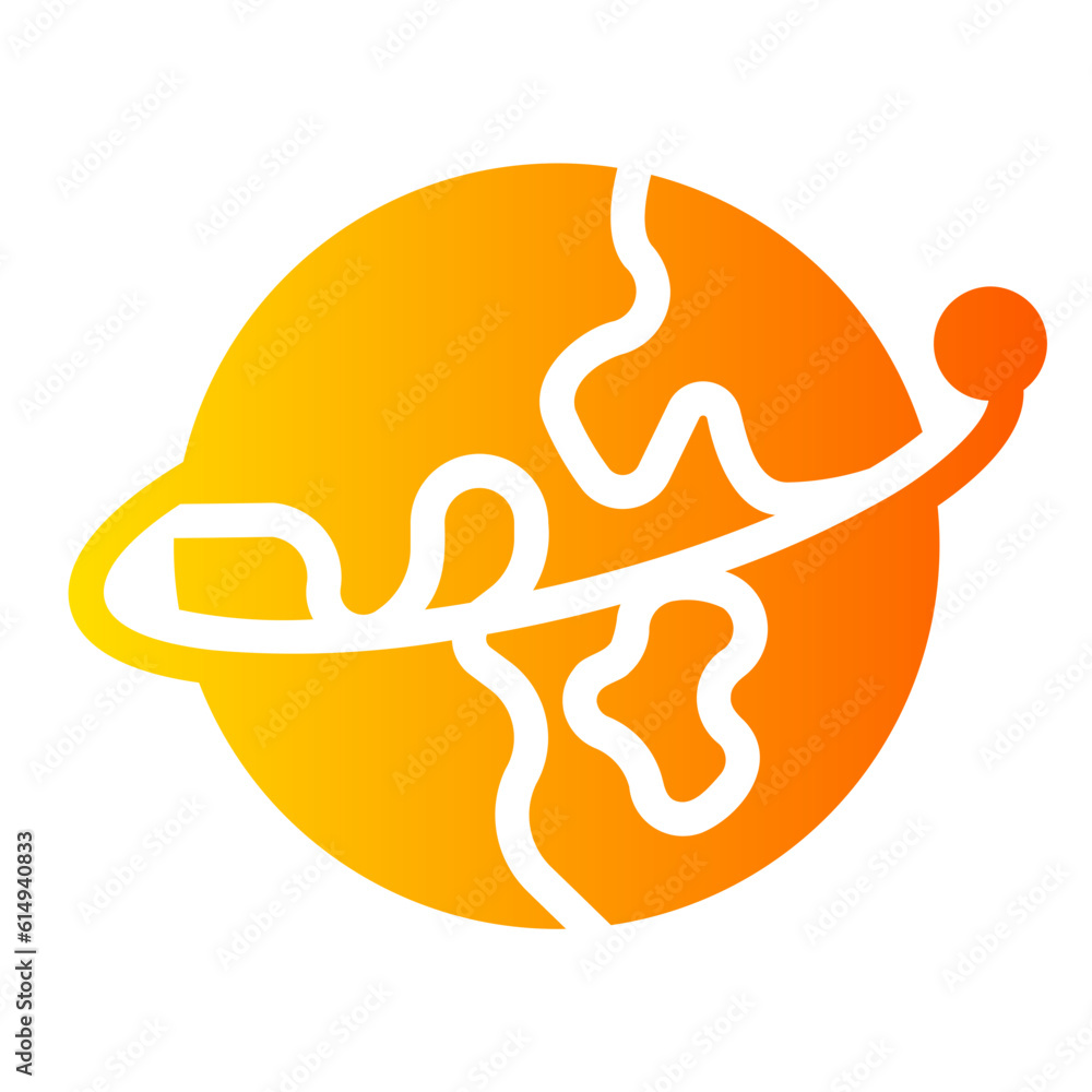 Fototapeta premium worldwide shipping Gradient icon