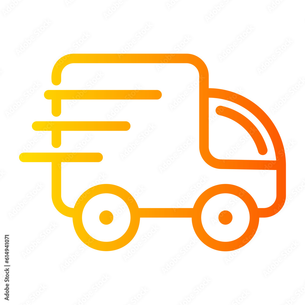 fast shipping Line Gradient Icon fast shipping Line Gradient Icon