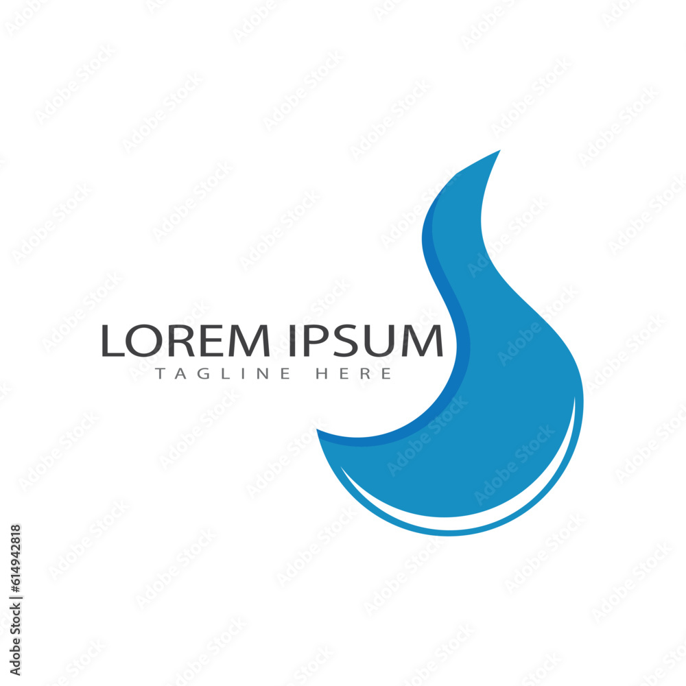 Water drop illustration logo vector design Water drop illustration logo vector design