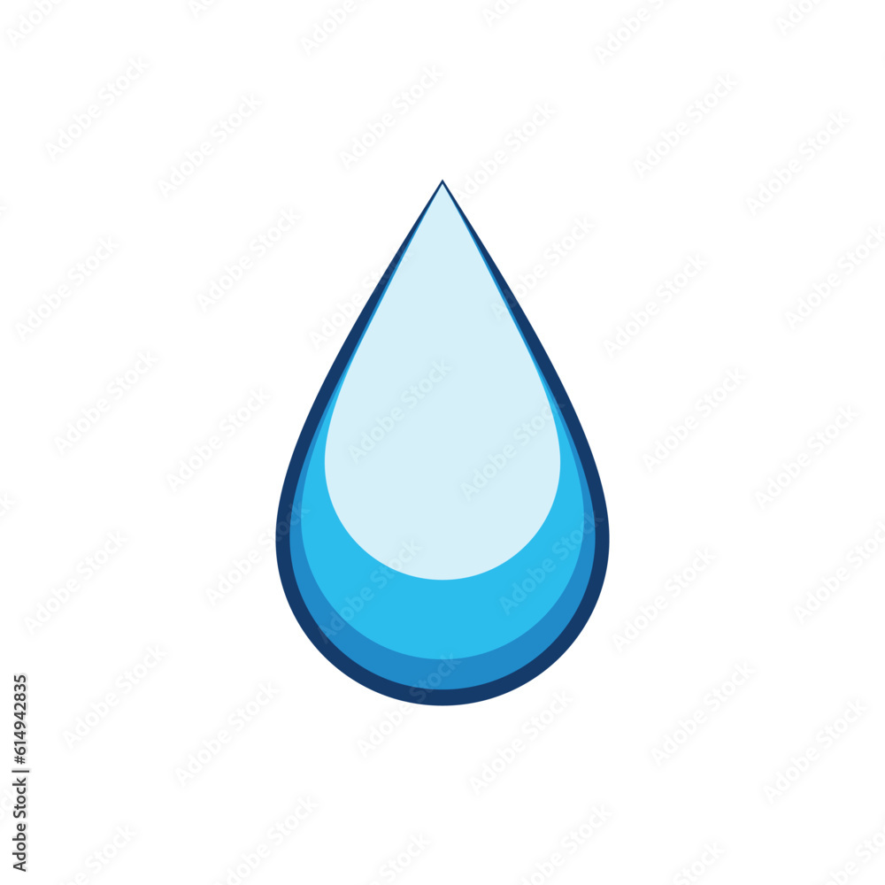 Water drop illustration logo vector design Water drop illustration logo vector design