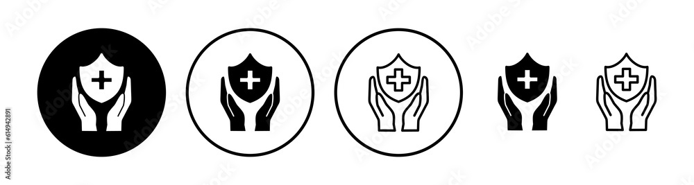 Health insurance icon vector. medical insurance icon Health insurance icon vector. medical insurance icon
