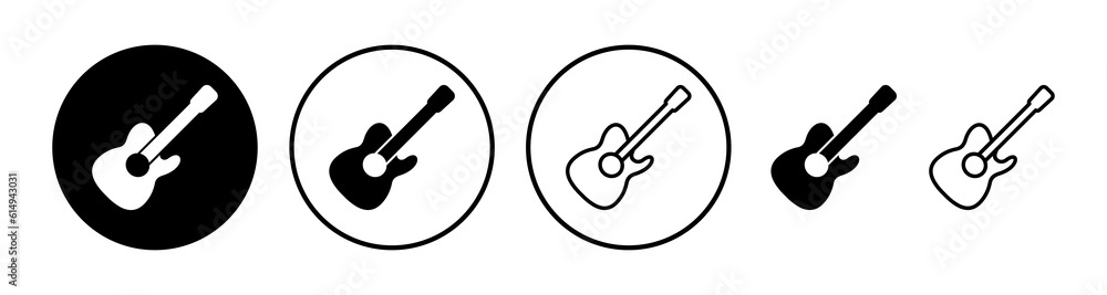 Guitar icon vector. musical instrument sign Guitar icon vector. musical instrument sign