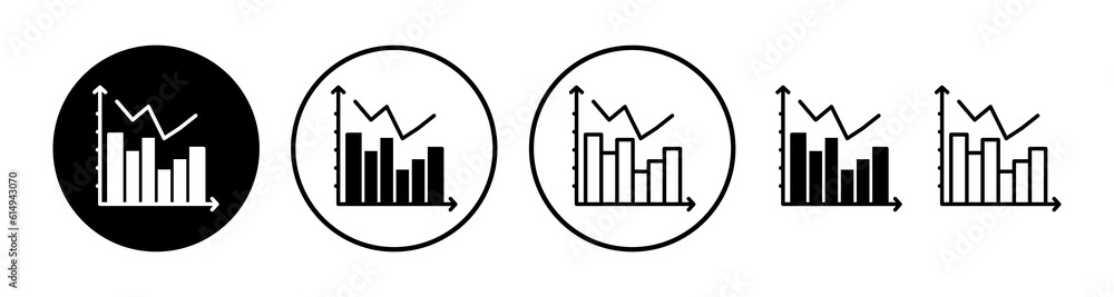 Growing graph Icon vector. Chart icon. Graph Icon Growing graph Icon vector. Chart icon. Graph Icon