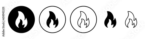 Fire icon vector. fire flame icon