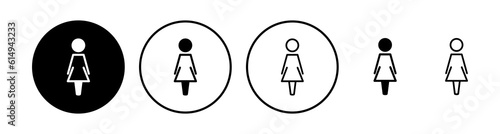 Female icon vector. toilet icon. restroom sign. gender