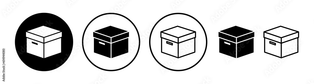 Box icon vector. Box sign. delivery package. parcel box. Box icon vector. Box sign. delivery package. parcel box.