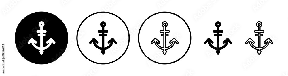 Anchor icon vector. Anchor sign. marine symbol Anchor icon vector. Anchor sign. marine symbol