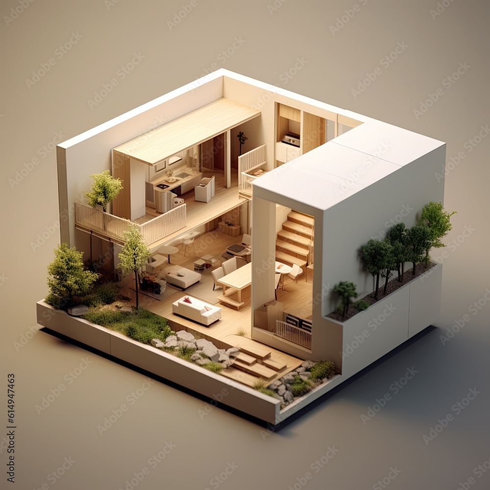 Architecture house 3d building isometric business modern construction Architecture house 3d building isometric business modern construction