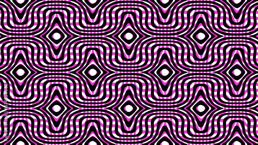 Abstract psychedelic vector pattern colorful repeating trippy texture
