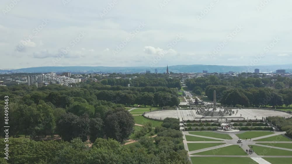 The well laid out design of Frogner Park in Oslo Norway The well laid out design of Frogner Park in Oslo Norway