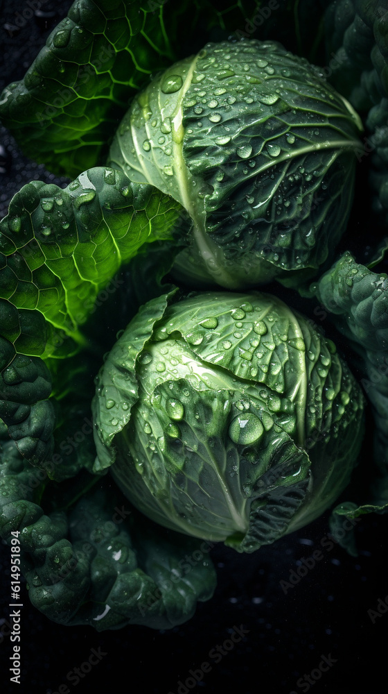 Fototapeta premium washed cabbage background