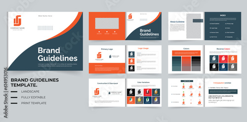 Modern Brand guidelines template design