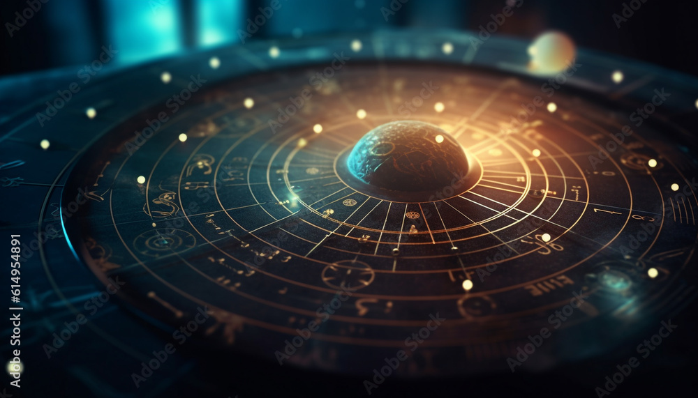 The Milky Way galaxy map shows astrological signs and patterns generated by AI The Milky Way galaxy map shows astrological signs and patterns generated by AI