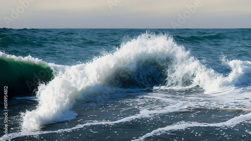 wave breaking on the shore