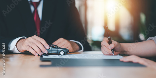 car purchase agreement ,Providing financial services and car insurance ,financial car loans ,Lease agreement or lease concept ,Customers sign insurance documents or car rental forms