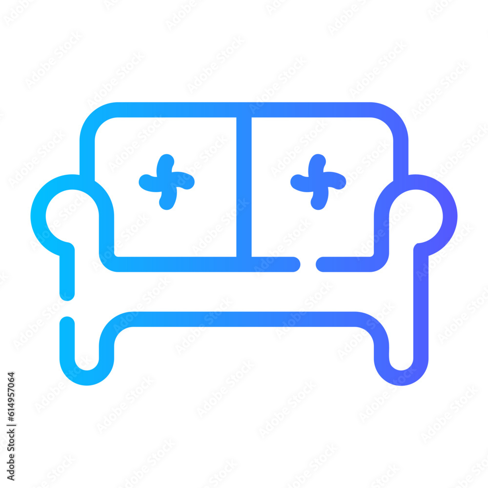 furniture Line Gradient Icon furniture Line Gradient Icon