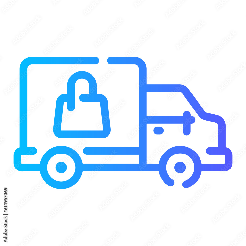 delivery Line Gradient Icon delivery Line Gradient Icon
