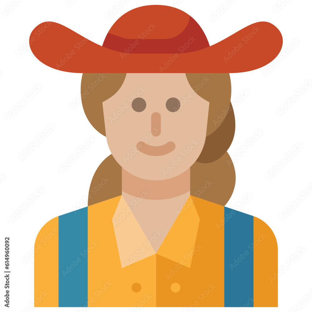 Fototapeta premium woman flat icon