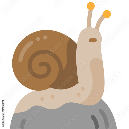 snail flat icon