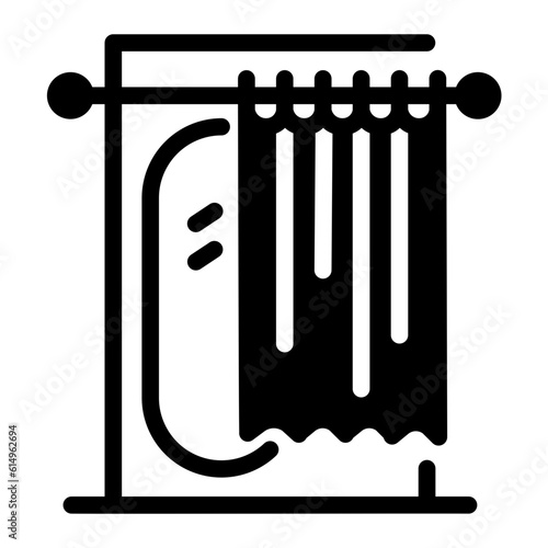 fitting room Solid icon