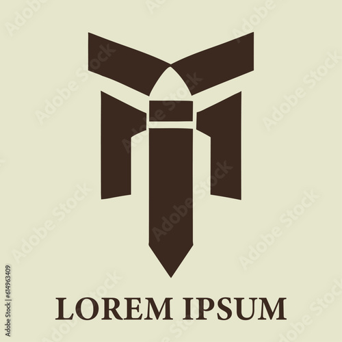 Tie logo design.business logo template. Letter T and M shaping tie. Letter T for tie logo template