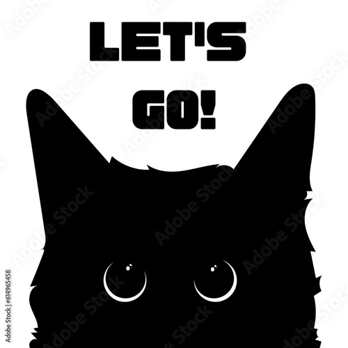 Glittering Black Cat - Let's Go