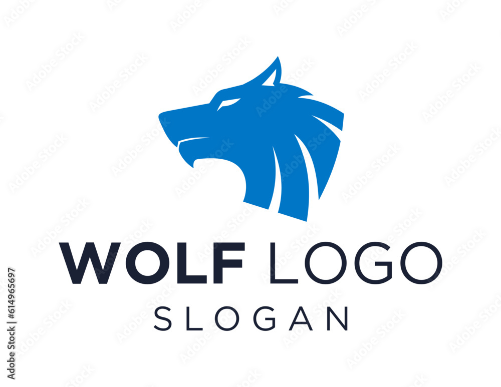 Obraz premium Logo about Wolf on a white background. created using the CorelDraw application.