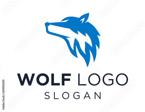 Logo about Wolf on a white background. created using the CorelDraw application.