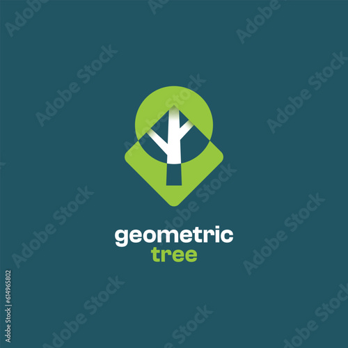 Free Download Geometric Tree Logo - GFXLoad