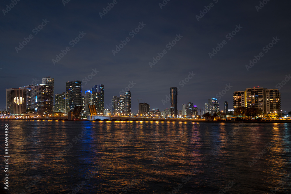 Fototapeta premium Miami downtown, skyline of Miami at hight.