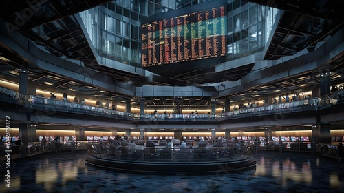 Stock market and trading. generative AI