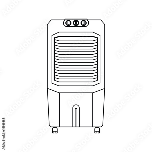 air cooler icon outline vector illustration eps 