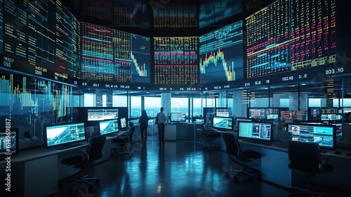 Stock market and trading. generative AI