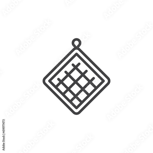 Pot holder line icon