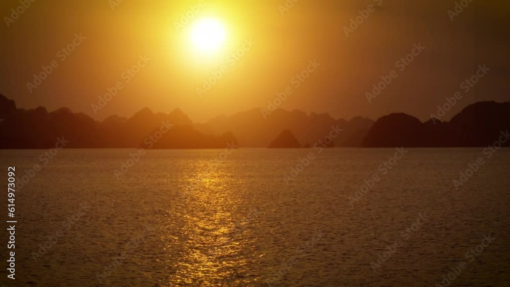 Sailing past some of the many tropical islands of Halong Bay Vietnam. Sailing past some of the many tropical islands of Halong Bay Vietnam.